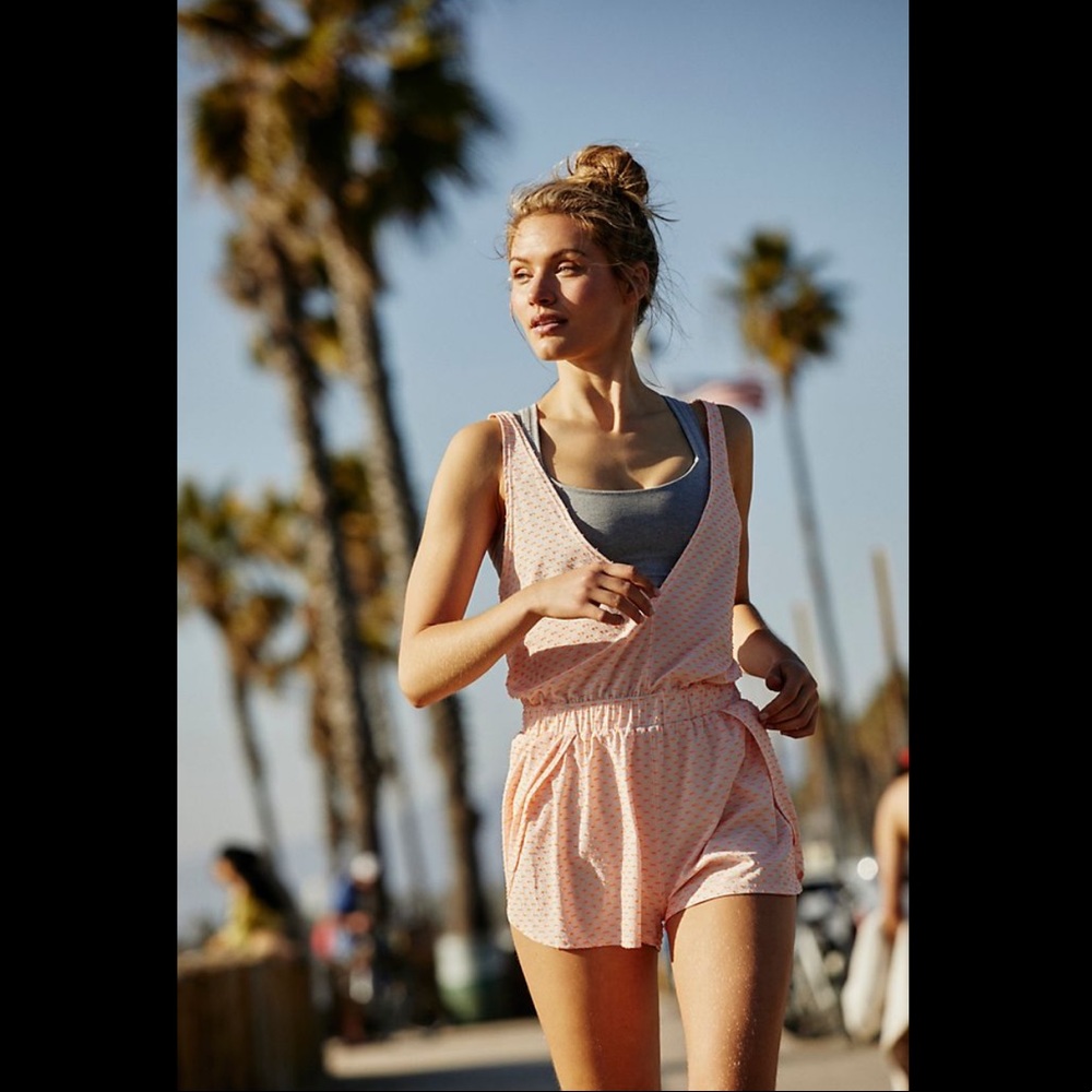 NEW Free People Movement Jog It Off Layered Romper - Picture 4 of 11